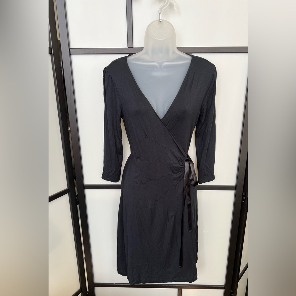 Express XS 2007 Wrap Dress Modal Black